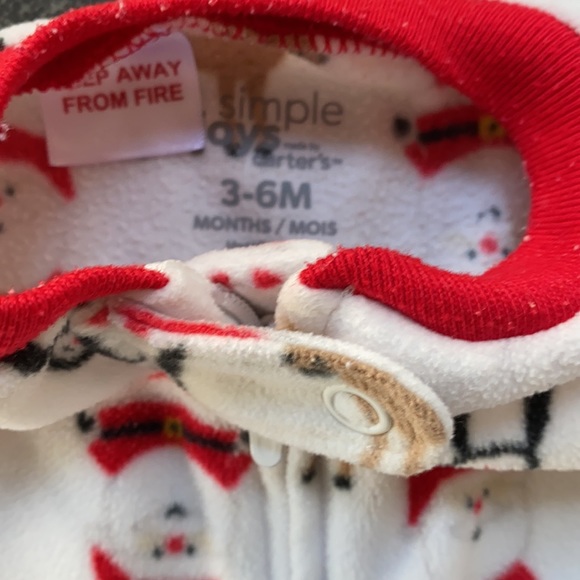 Carter’s Holiday Christmas Onesie Romper 3-6 month - Picture 3 of 4